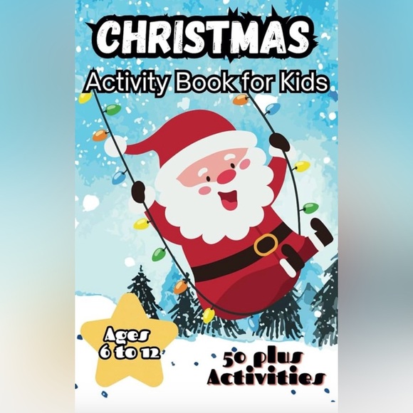 Christmas activity book for kids ages 6 to 12 fun, creative, colouring, math NWT - Picture 1 of 1